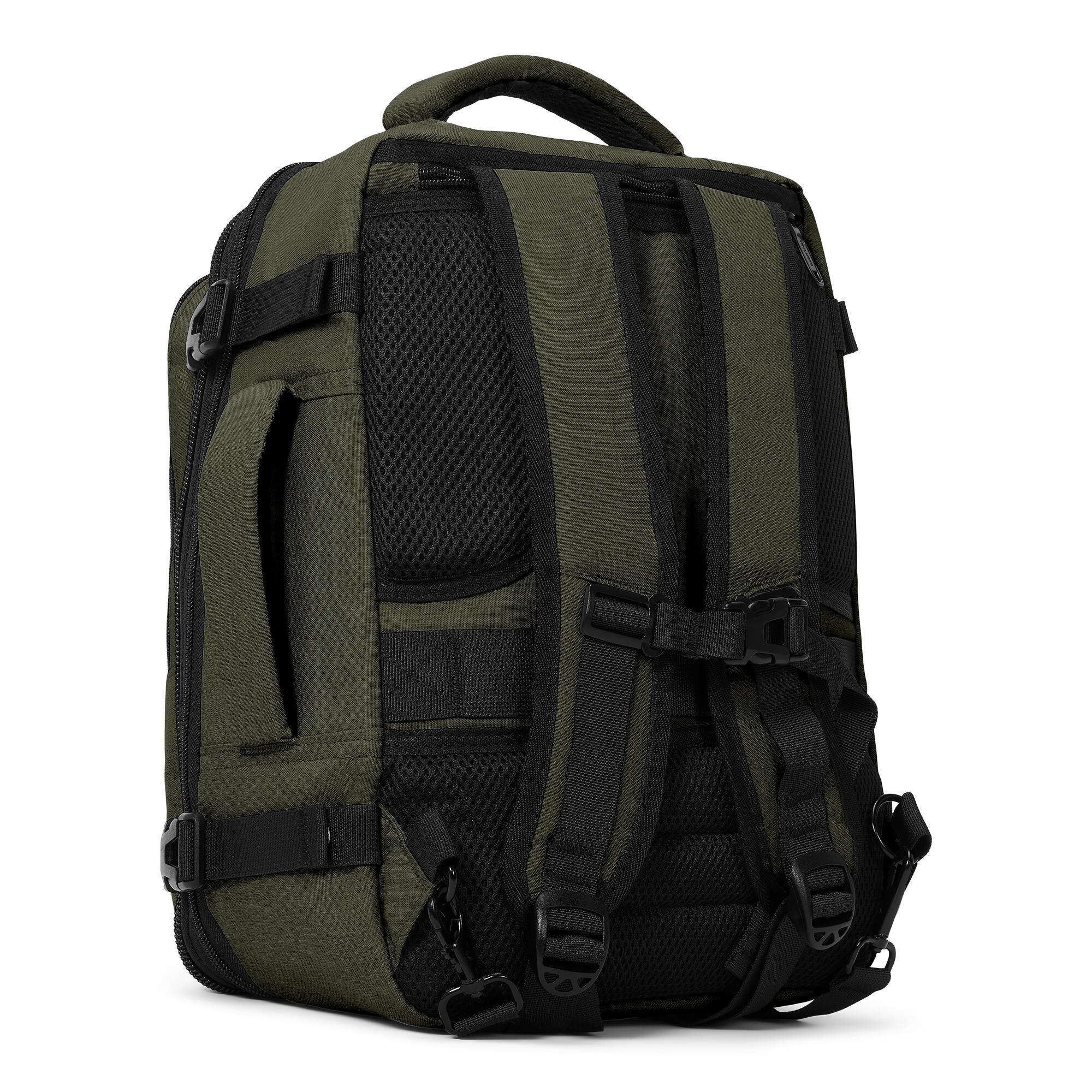 Reistas en handbagage rugzak - spatwaterdicht - Groen 2/6