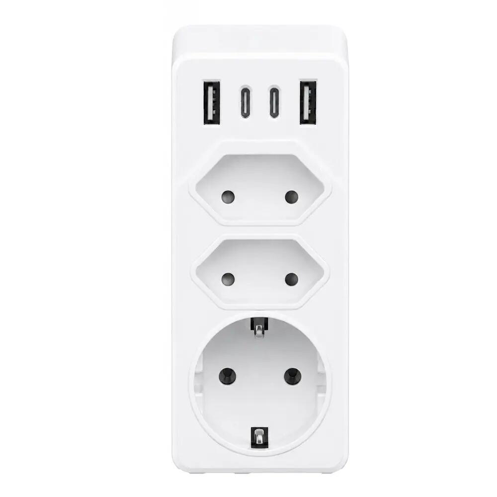 Power splitter with USB-C and USB-A