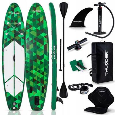 Opblaasbaar sup board met zitje thunder 350cm accessoireset