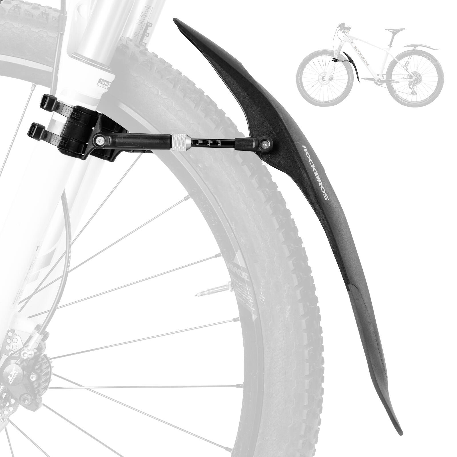 ROCKBROS Vorderes Fahrradschutzblech Spritzschutz 1/7