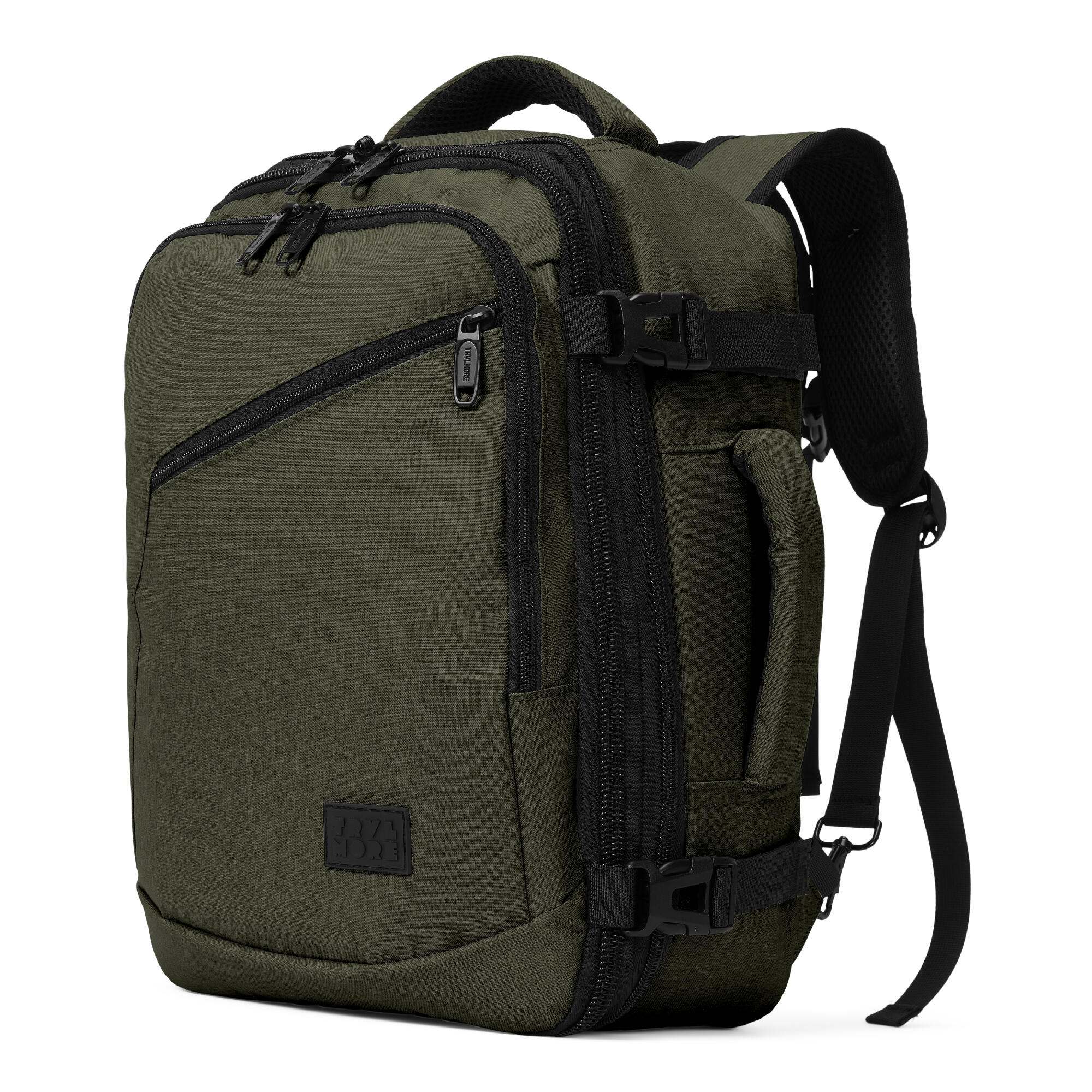 Reistas en handbagage rugzak - spatwaterdicht - Groen 1/6