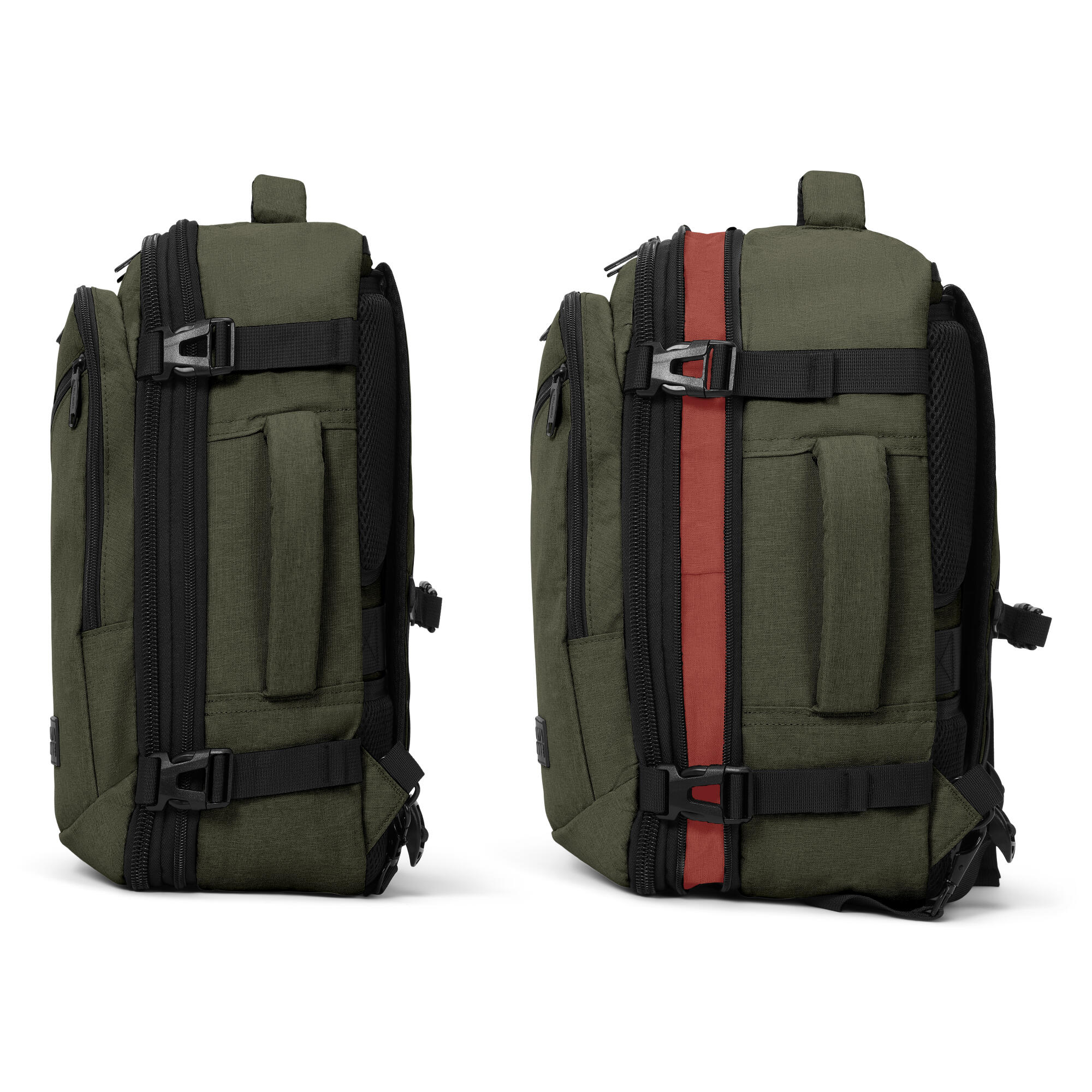 Reistas en handbagage rugzak - spatwaterdicht - Groen 4/6