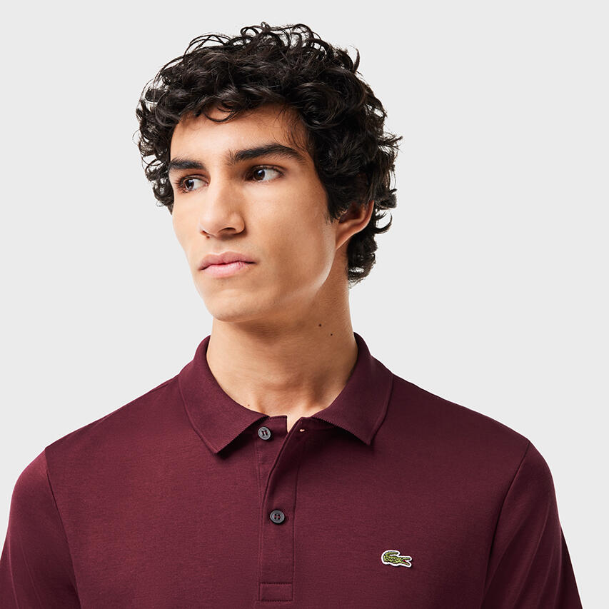 Heren Polo Shirt Regular Paars 4/5