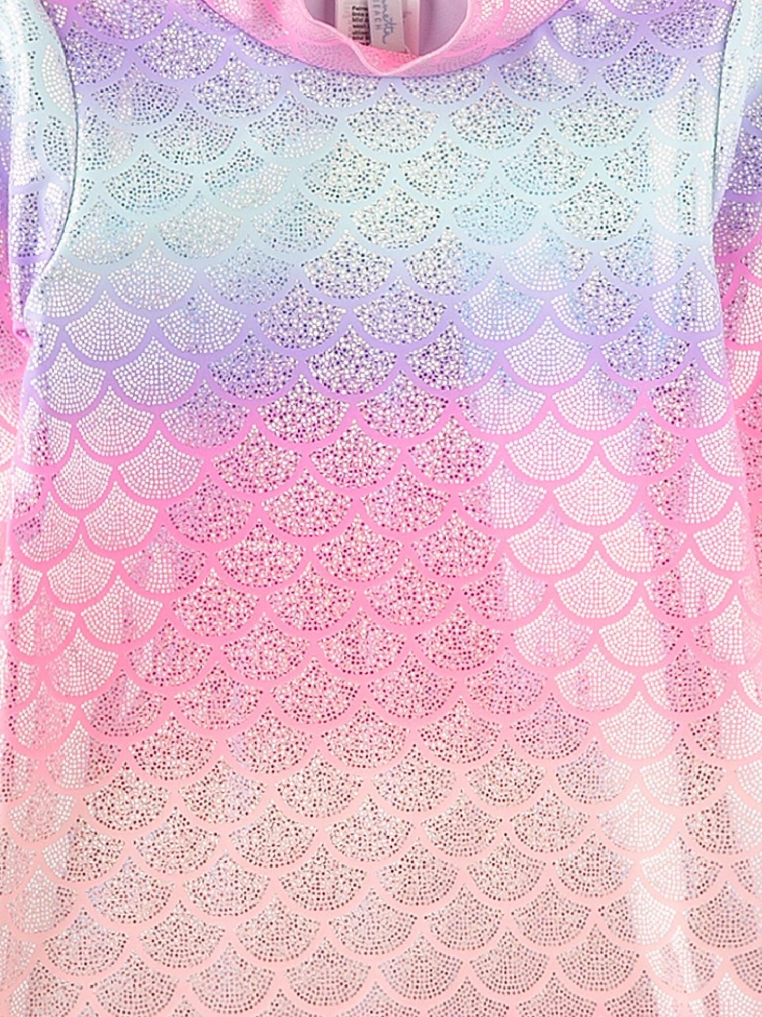 Mädchen UV Schwimmshirt langarm Meerjungfrau 3/3
