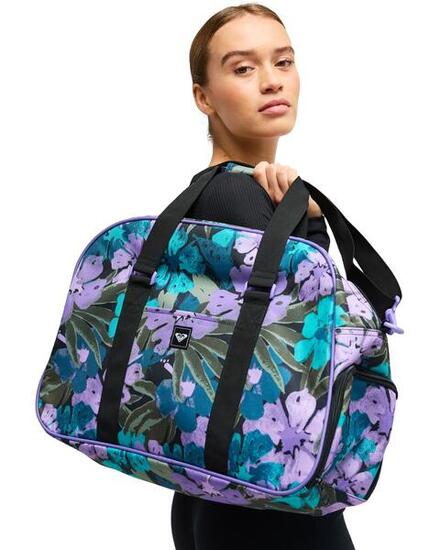 Mittleres Sport-Dufflebag FEEL HAPPY Schwarz Frauen