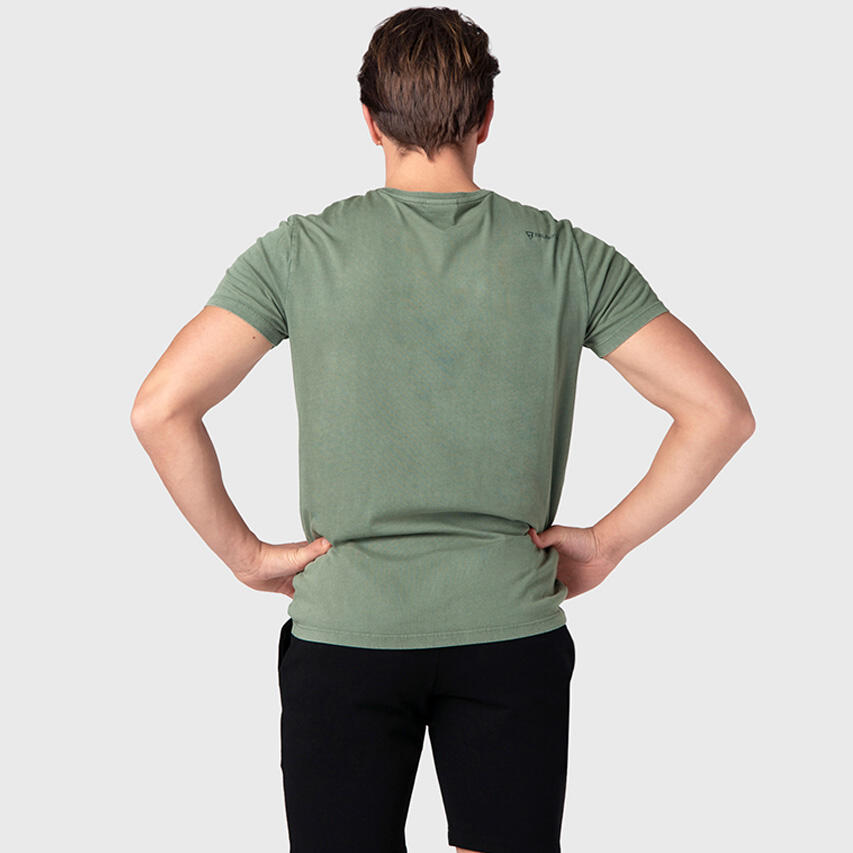 Heren O-hals Shirt Axle Groen 3/7