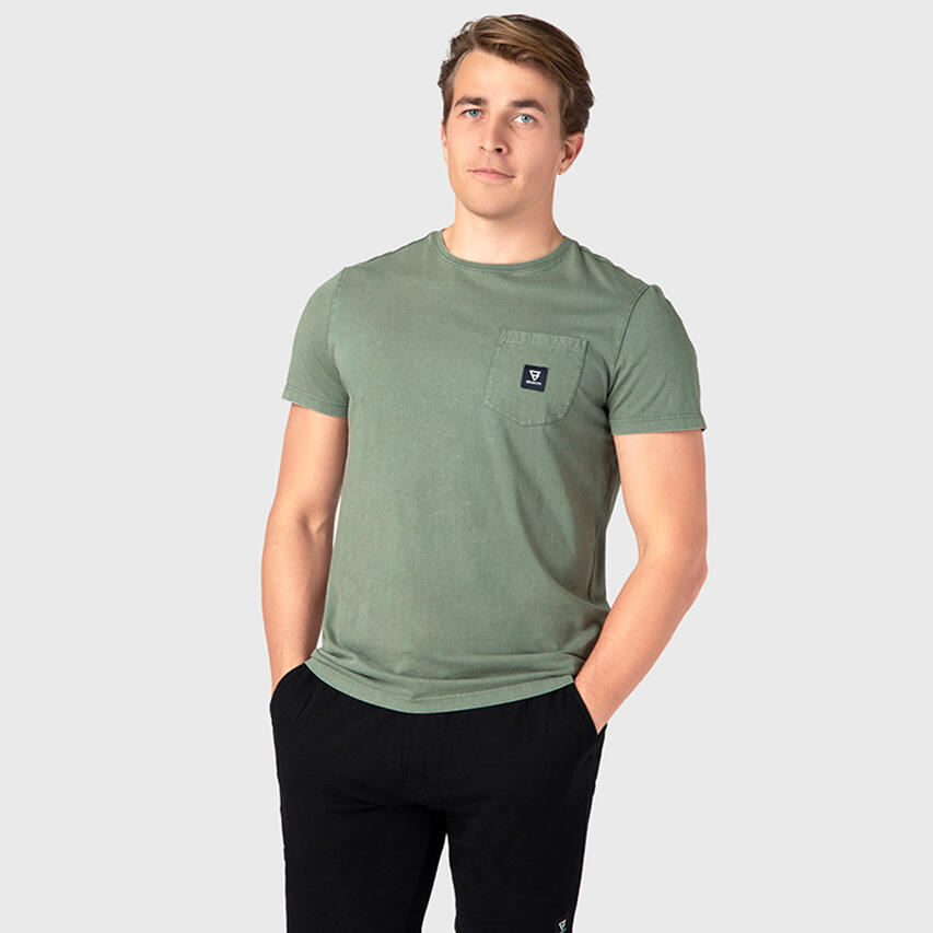 Heren O-hals Shirt Axle Groen 2/7