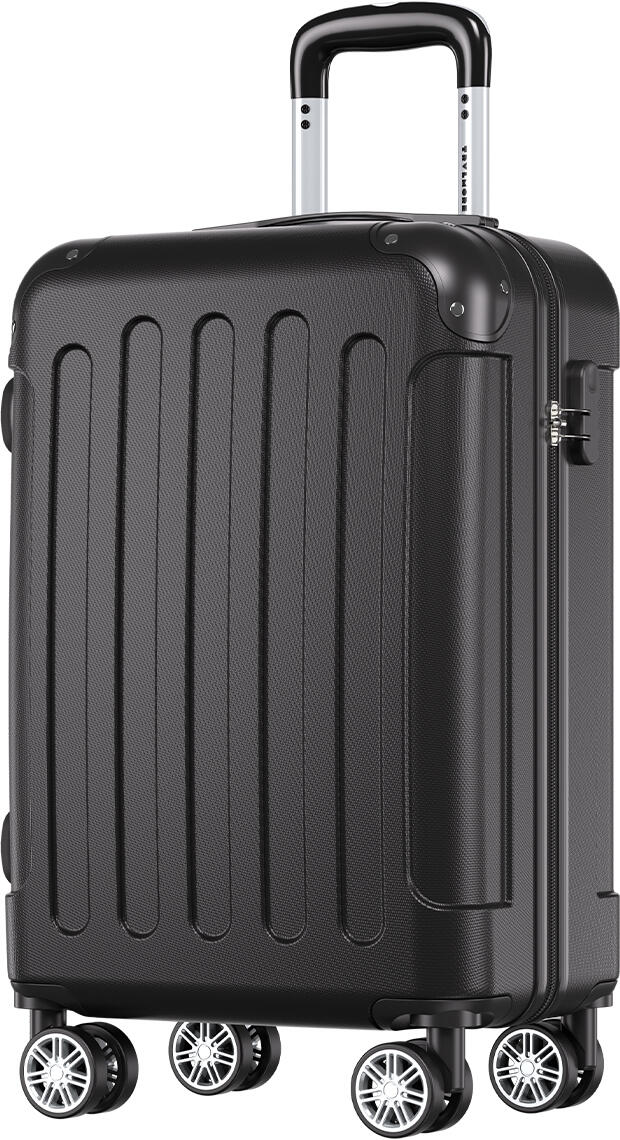 Handbagage koffer met cijferslot - lichtgewicht - Zwart 1/1
