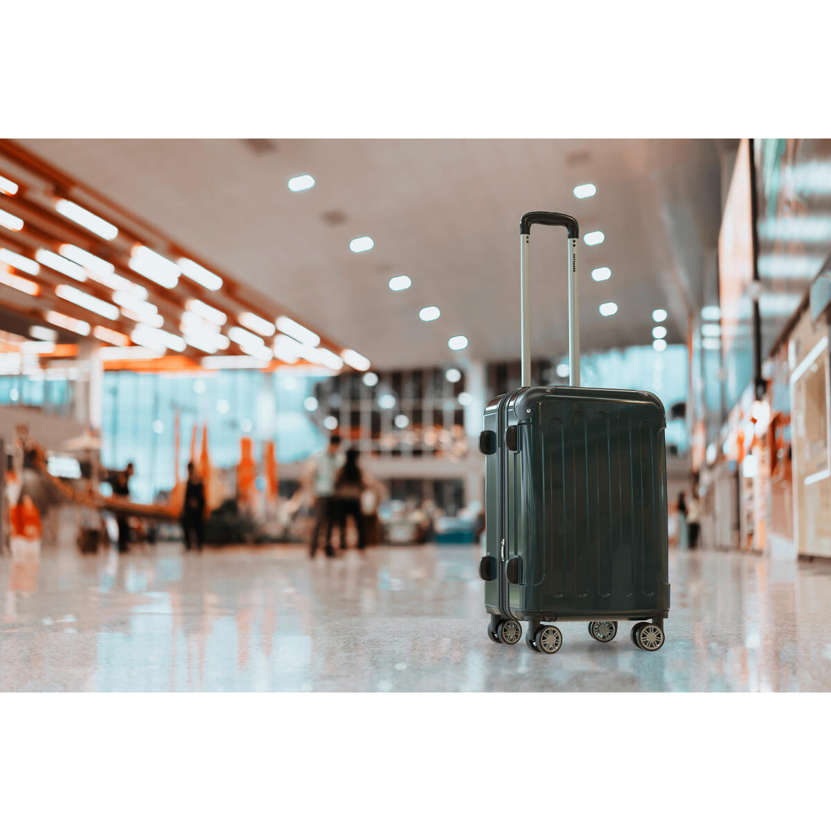 Handbagage koffer met tsa cijferslot en uitbreidbaar - Donkergroen 3/6
