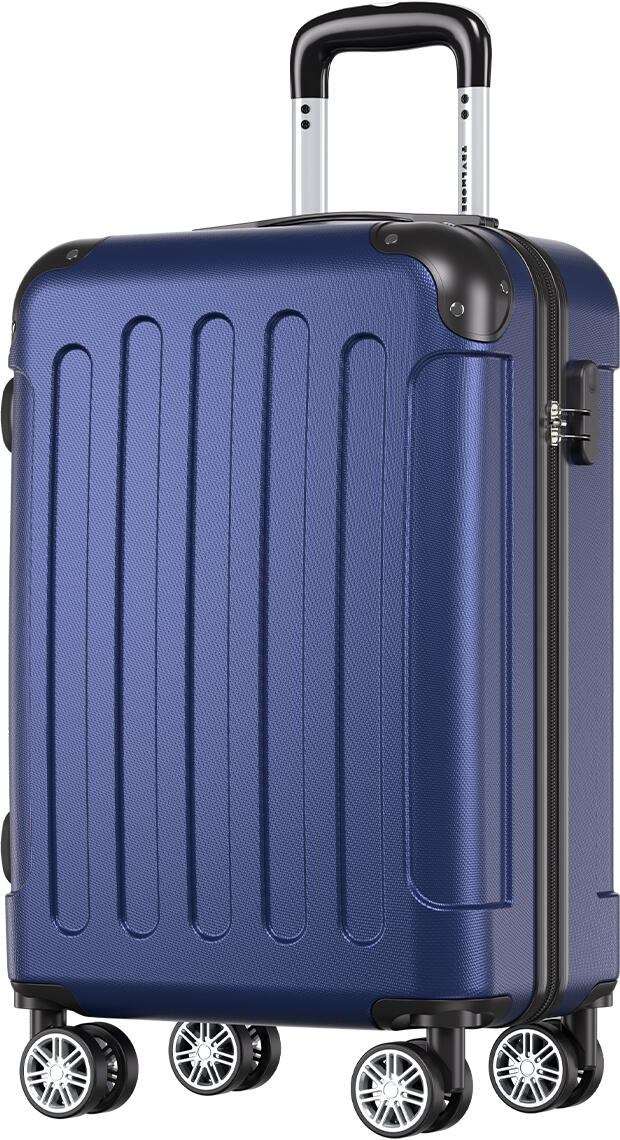 Handbagage koffer met cijferslot - lichtgewicht - Donkerblauw 1/5