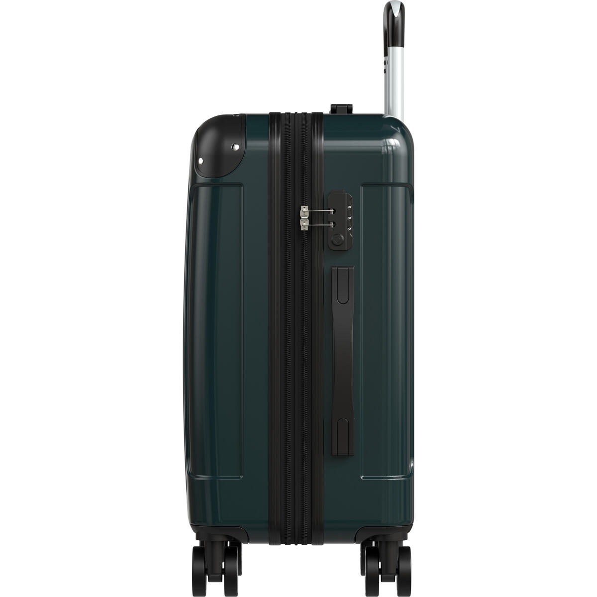 Handbagage koffer met tsa cijferslot en uitbreidbaar - Donkergroen 4/6