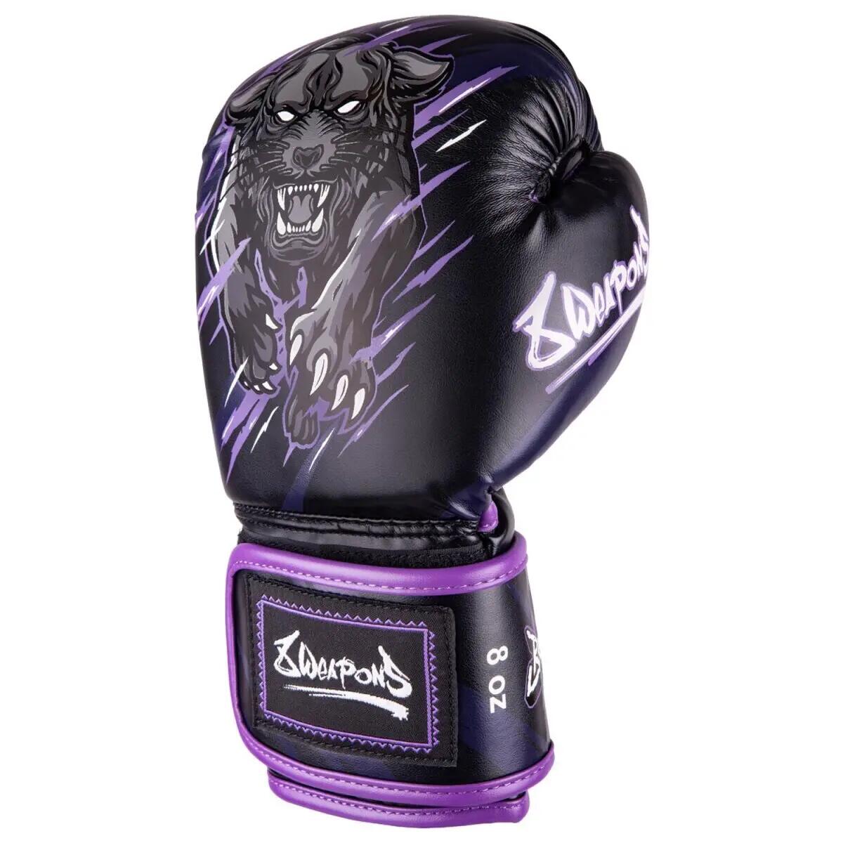 Gants de boxe Thaï motif panthère bestiale enfant 8 Weapons 2/5