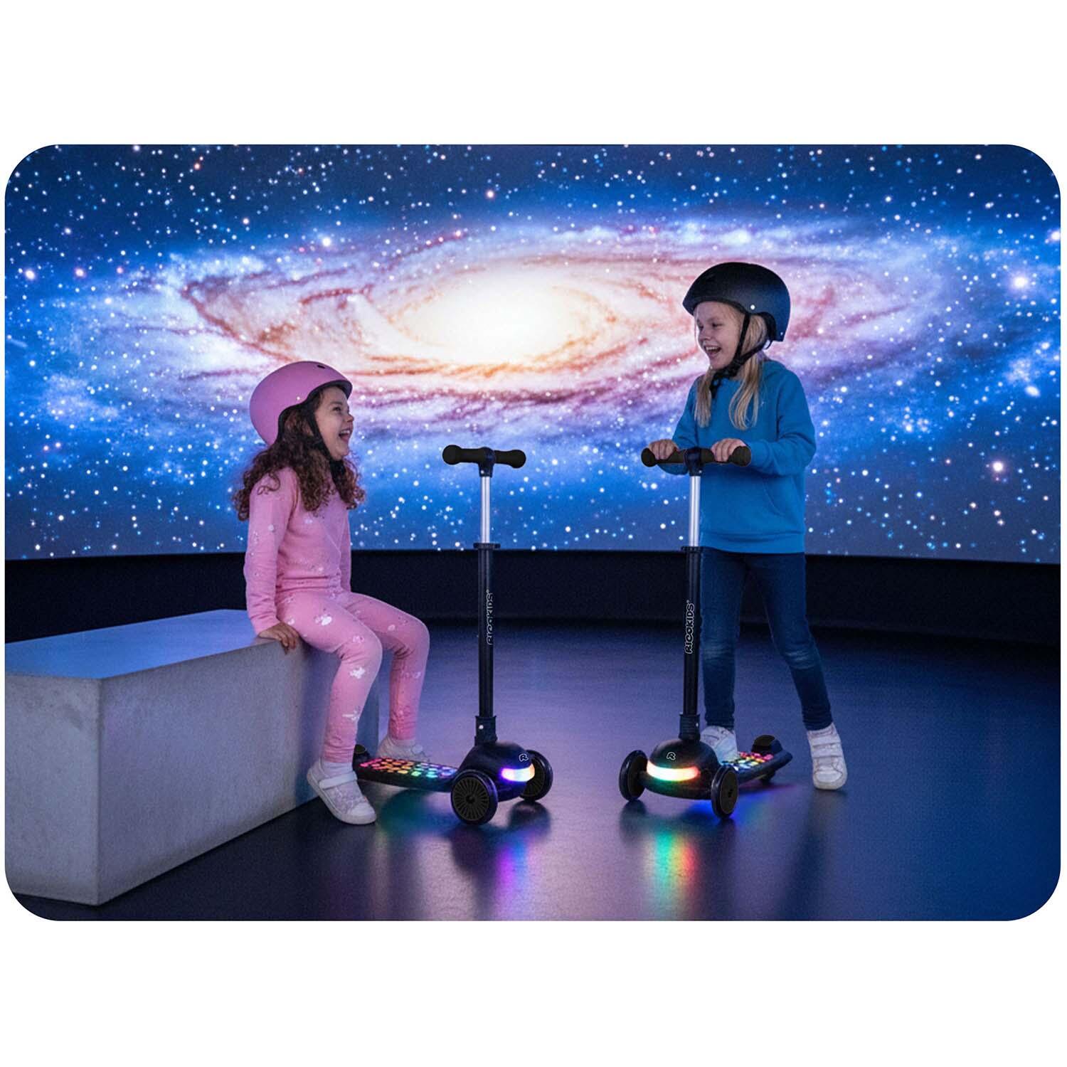 Hulajnoga trójkołowa dla dzieci balansowa LED Ricokids Glowi - czarna 3/7
