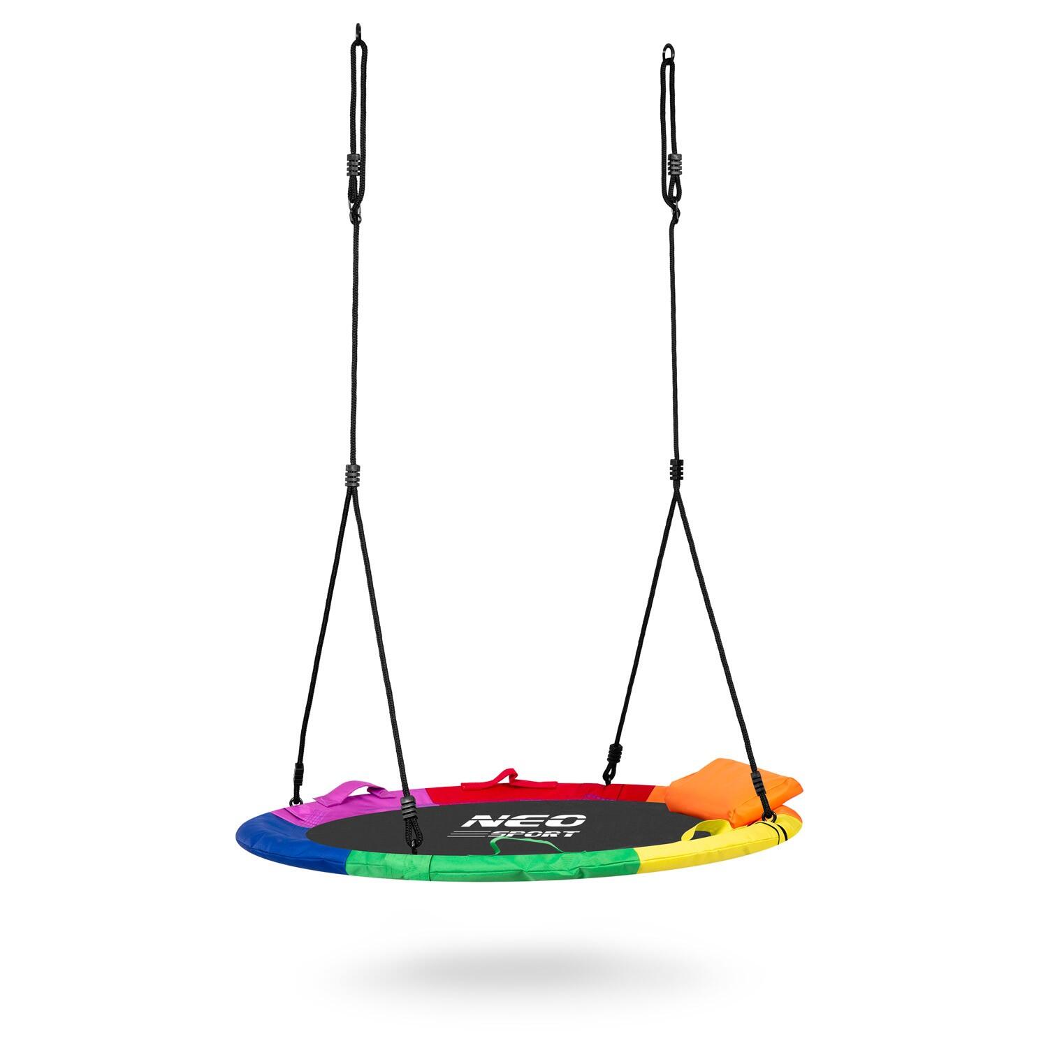 Huśtawka bocianie gniazdo Swingo XXL wielokolorowa 120 cm 3/7