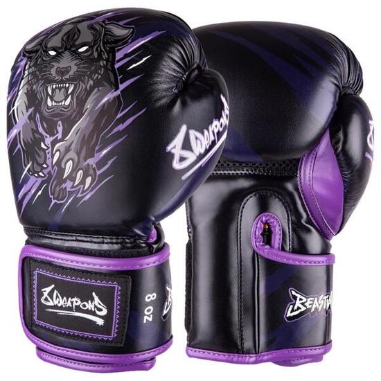 Gants de boxe Thaï motif panthère bestiale enfant 8 Weapons