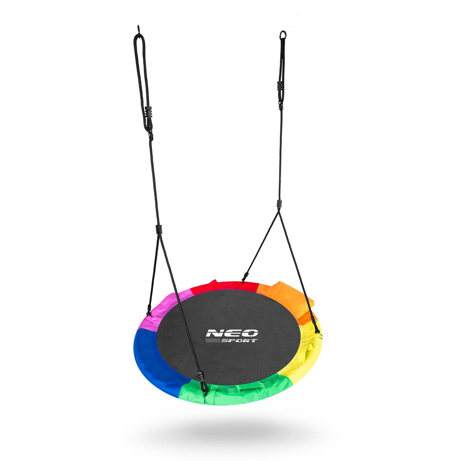Huśtawka bocianie gniazdo Swingo XXL wielokolorowa 120 cm 2/7
