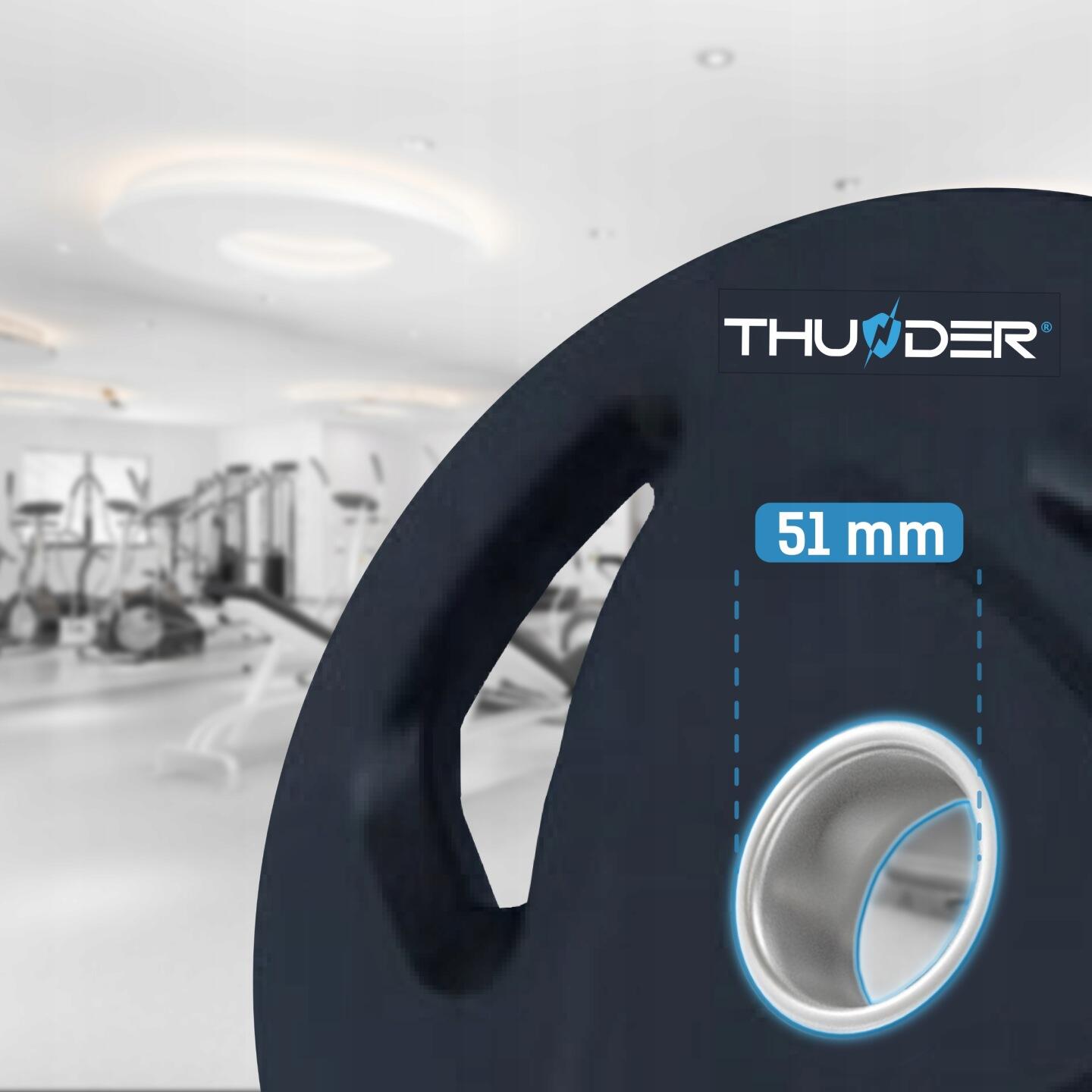 Zestaw obciążeń olimpijskich treningowy THUNDER SET-O-05-40KG olimpijski 2x20 kg 2/6