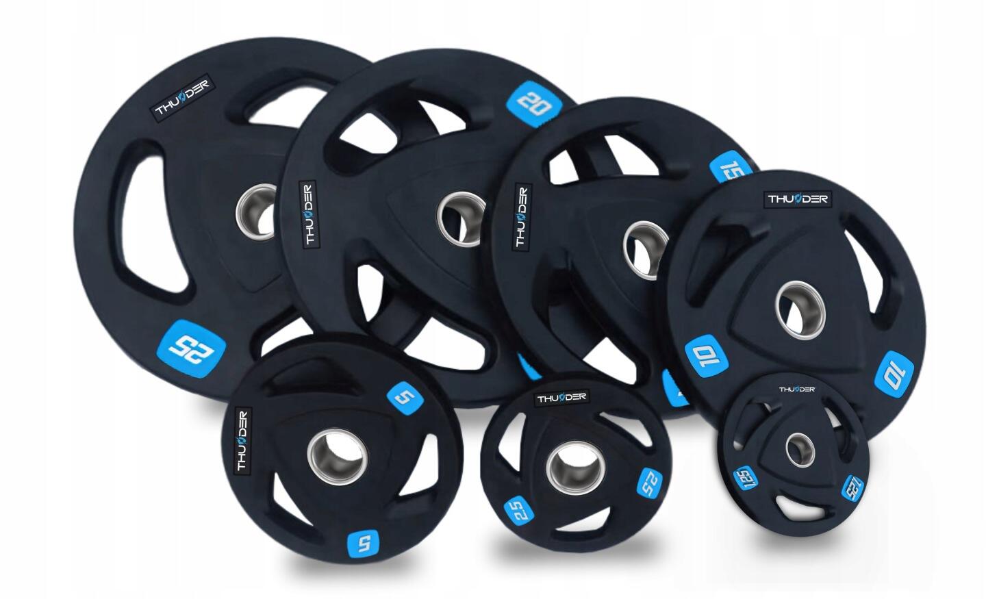 Zestaw obciążeń olimpijskich treningowy THUNDER SET-O-05-40KG olimpijski 2x20 kg 5/6