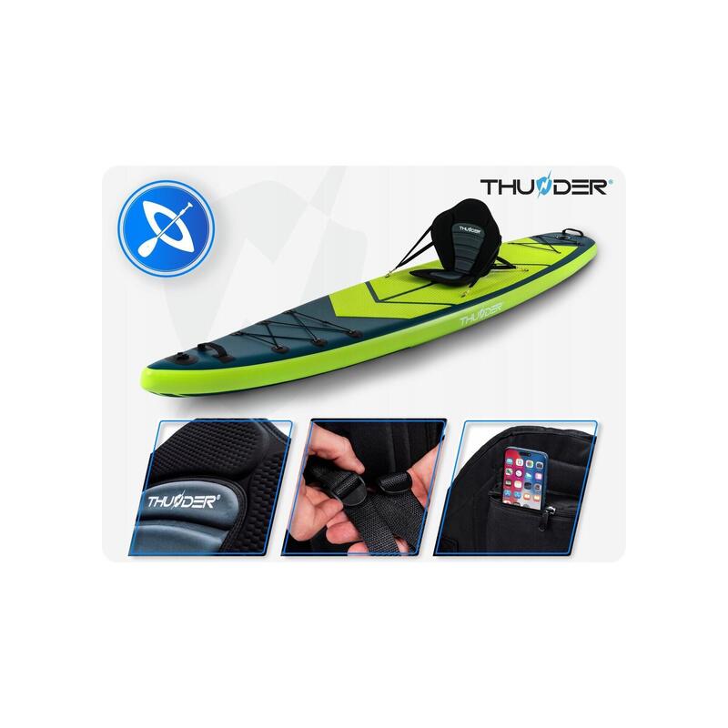 Placă SUP THUNDER 365 cm profesională gonflabilă set caiac
