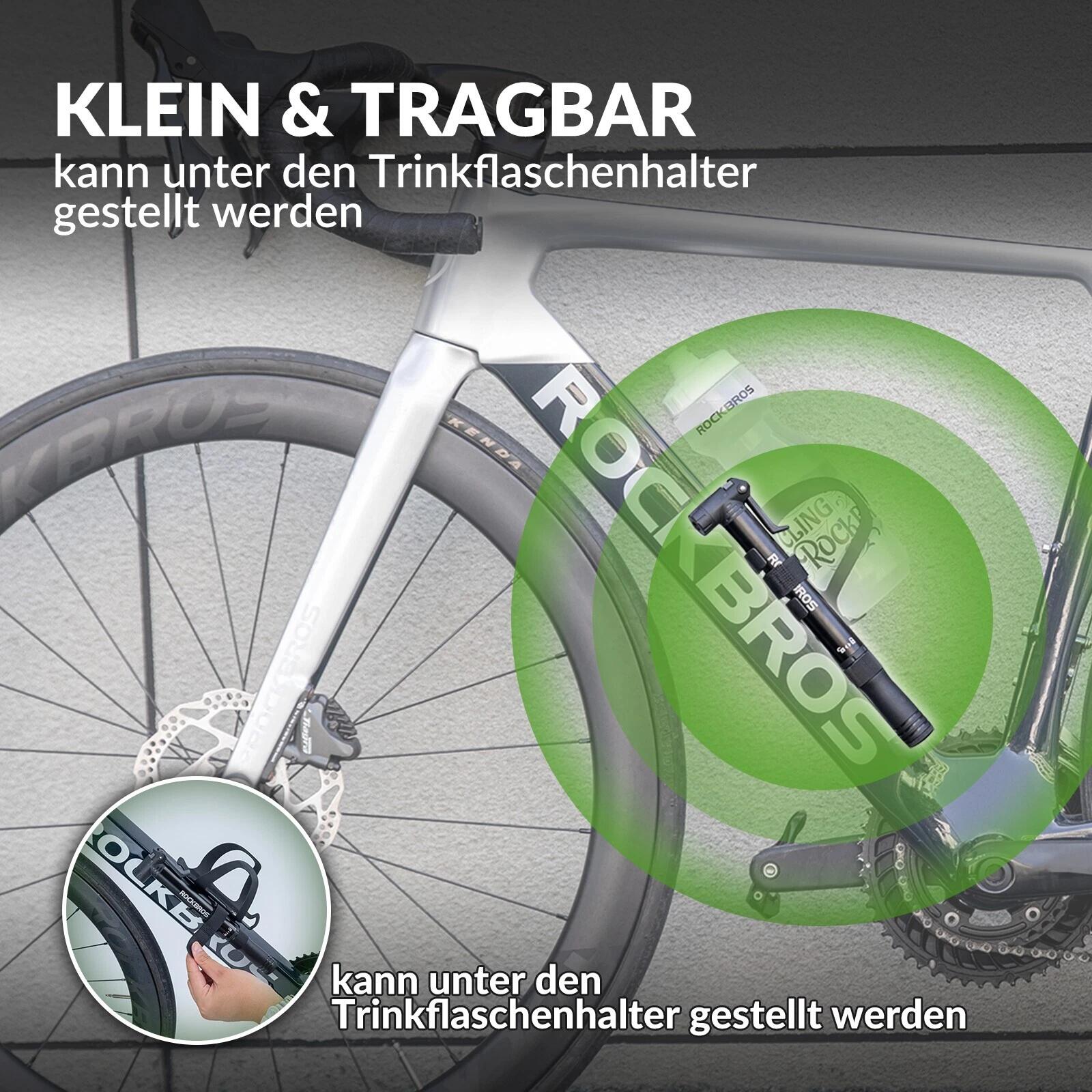 ROCKBROS Tragbare Pumpe & Ratschen-Werkzeug für Fahrräder 7/7