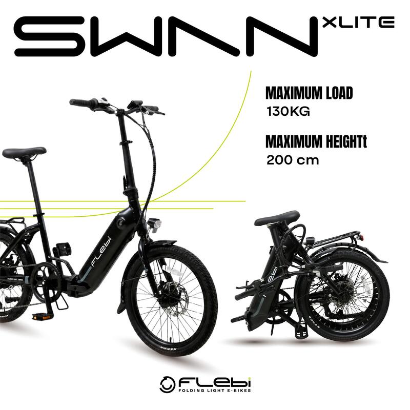 Flebi Swan xLite | Până la 40 km | Roți de 20"