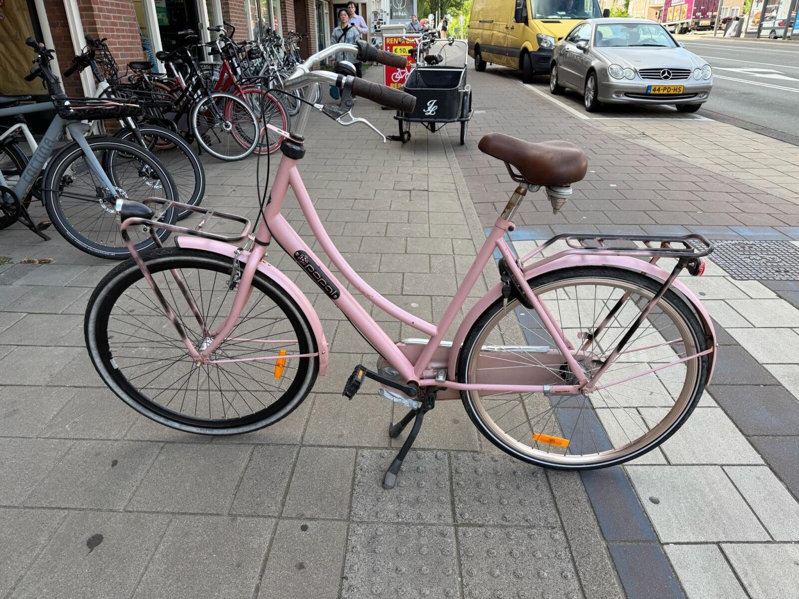 Popal transport stadsfiets bike, roze 3/6