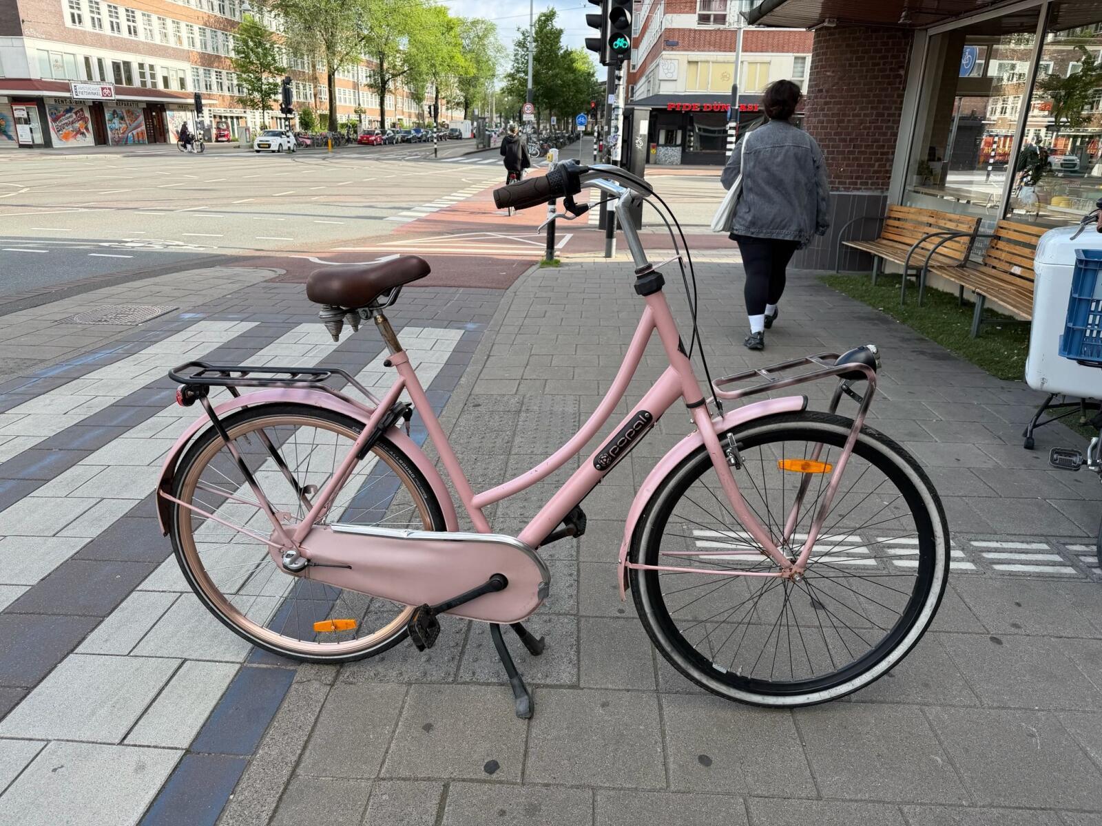Popal transport stadsfiets bike, roze 2/6