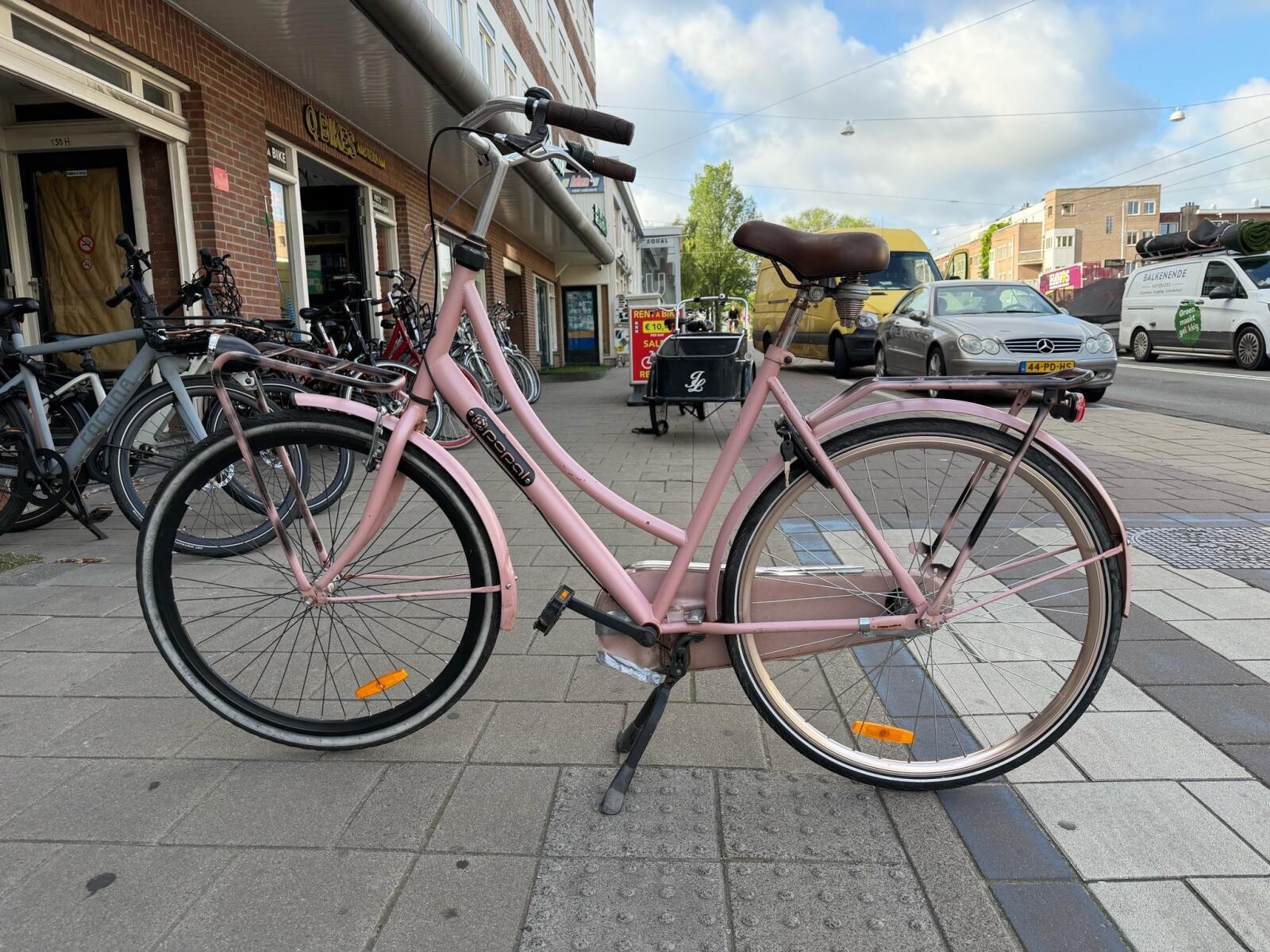 Popal transport stadsfiets bike, roze 6/6