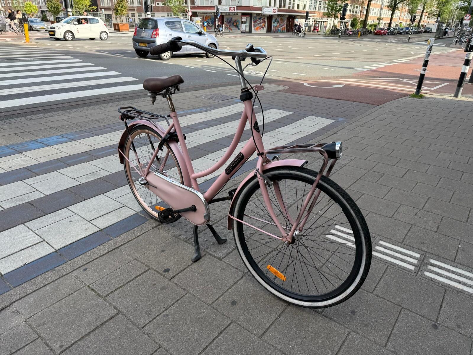 Popal transport stadsfiets bike, roze 5/6