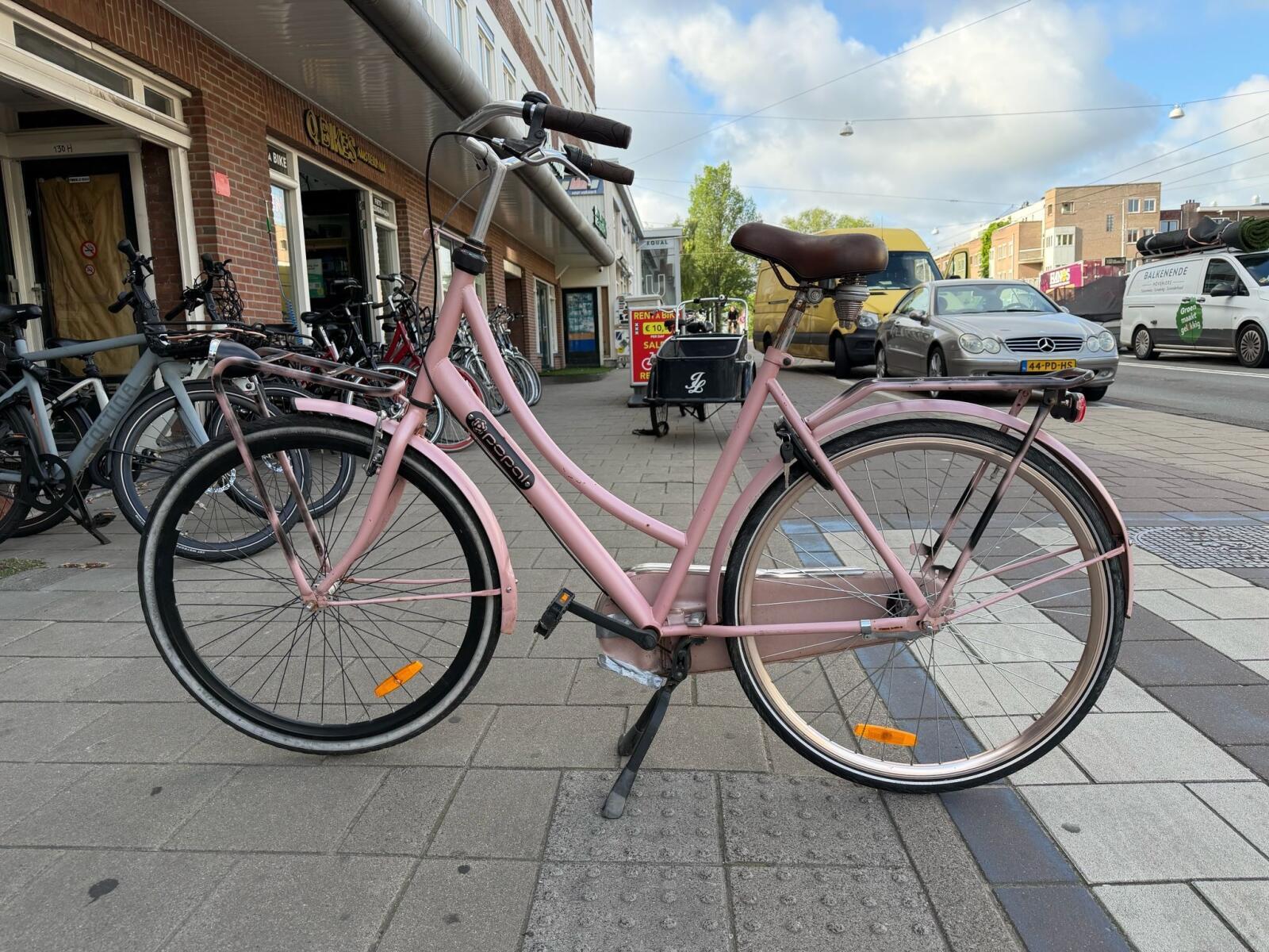 Popal transport stadsfiets bike, roze 4/6
