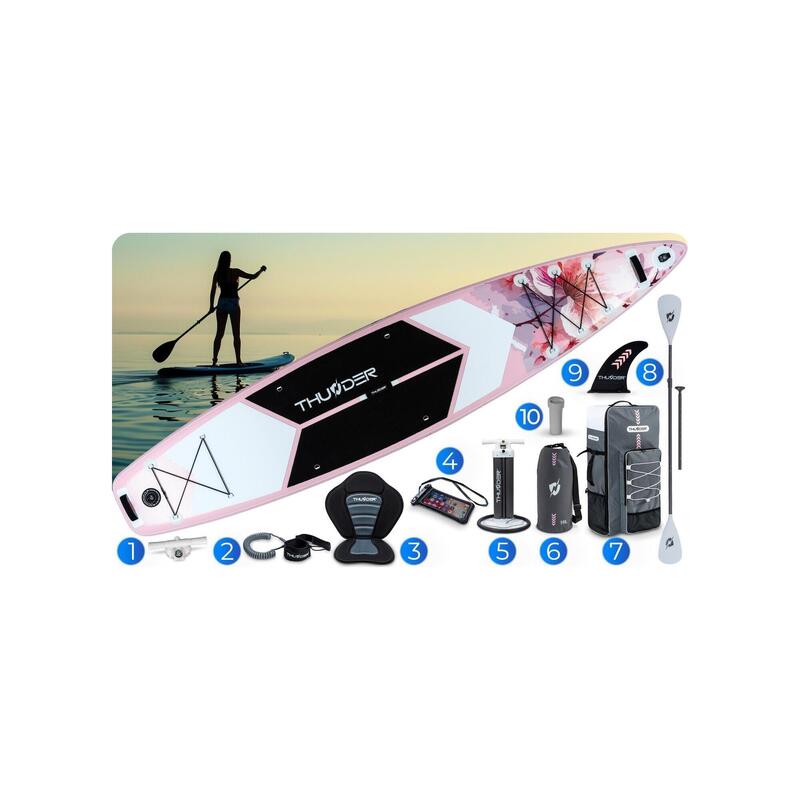 Placă SUP 365 cm stand up paddle THUNDER gonflabilă profesională uriașă set
