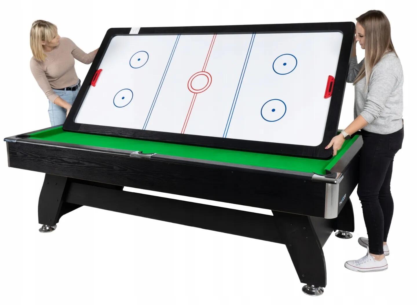 Kulečníkový stůl s nástavcem na airhockey/ping pong 9FT - THUNDER 5/7