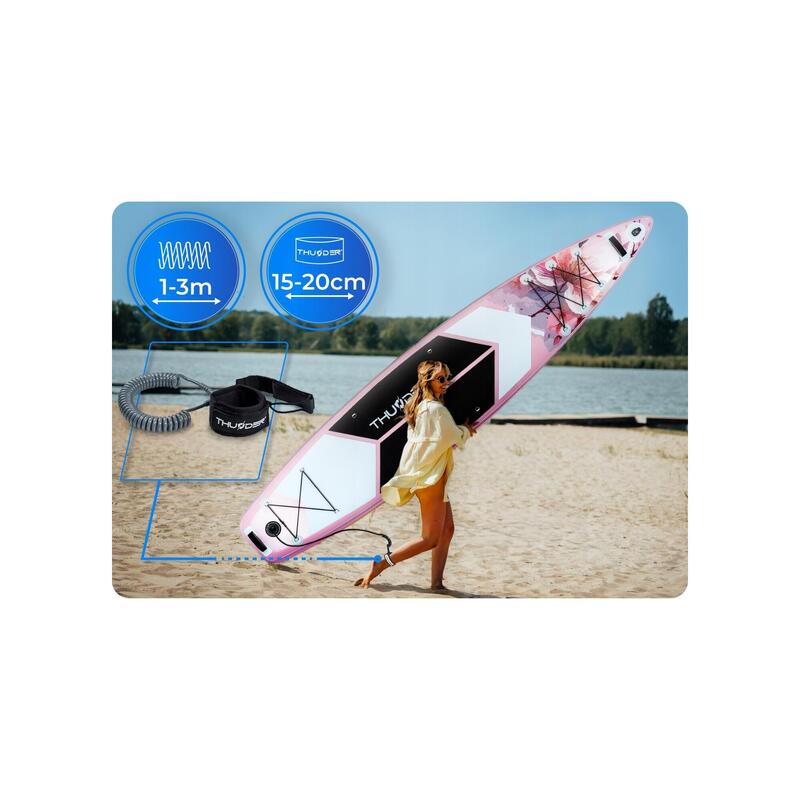 Placă SUP 365 cm stand up paddle THUNDER gonflabilă profesională uriașă set
