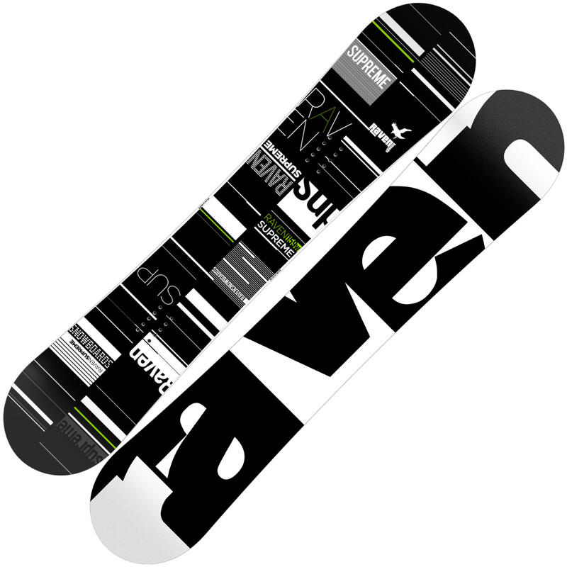 Deska snowboardowa Raven Supreme Black/Green 2020/2021 152cm Wide B