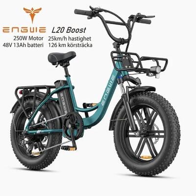 Engwe l20 boost elektrische fiets met lage instap en brede banden