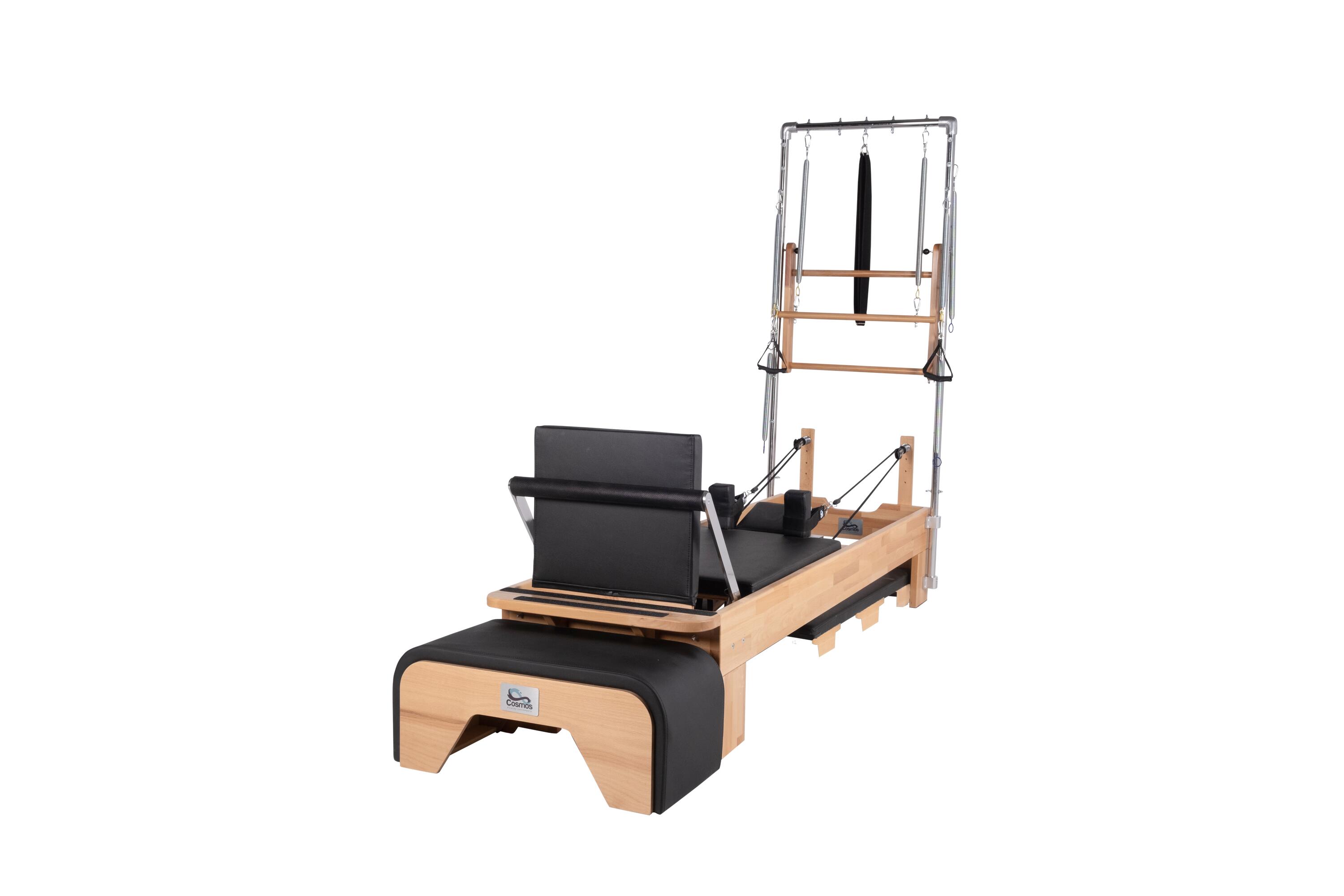 COSMOS Reformer Máquina de Pilates Basic con Torre Natural 239x70x187 cm 2/5