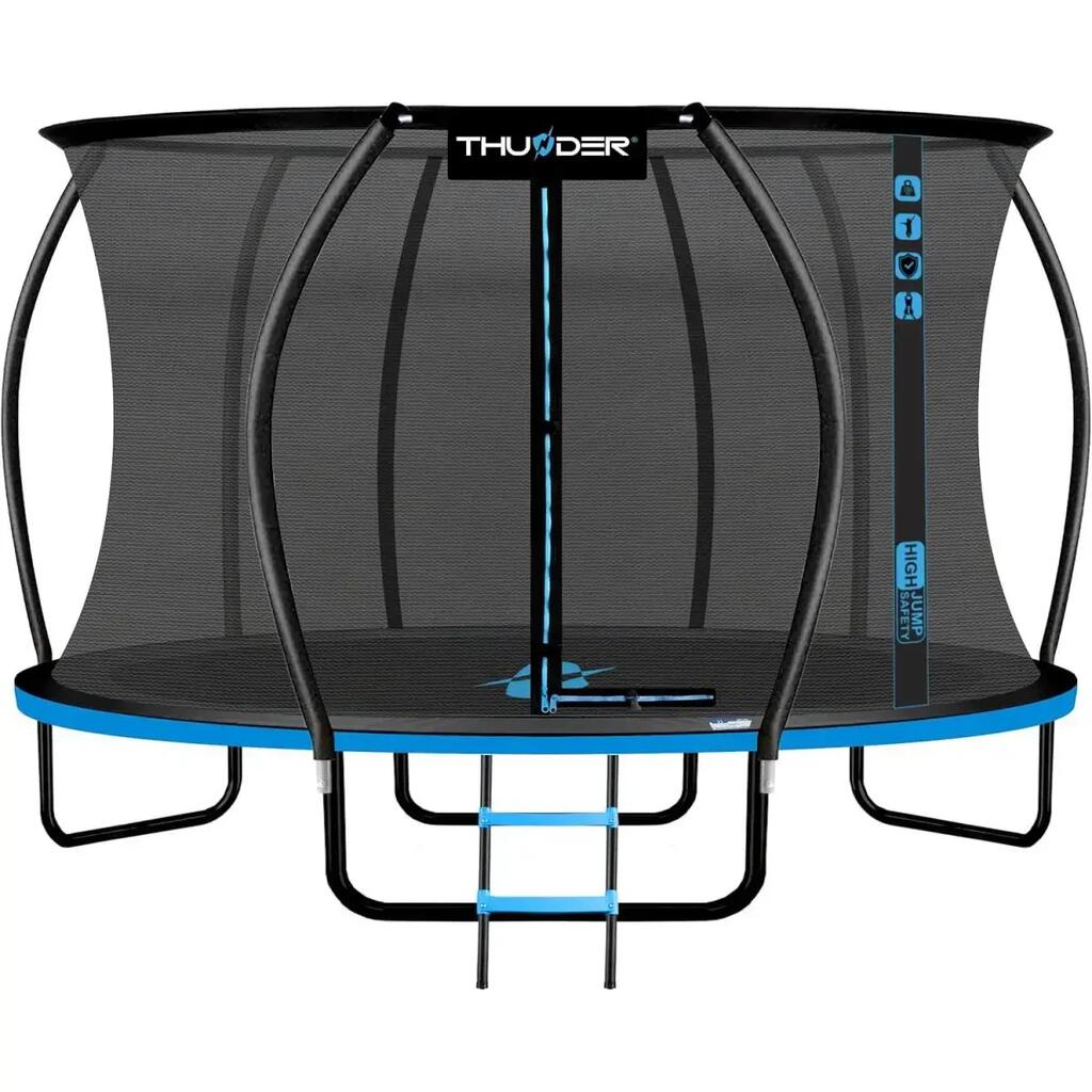 Trampolína Thunder 14FT 427CM pre deti jednoduchá montáž s rebríkom