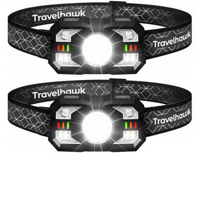 Hoofdlamp oplaadbaar – 2 stuks – 2000 lumen – led hoofdlamp met wit & rood licht