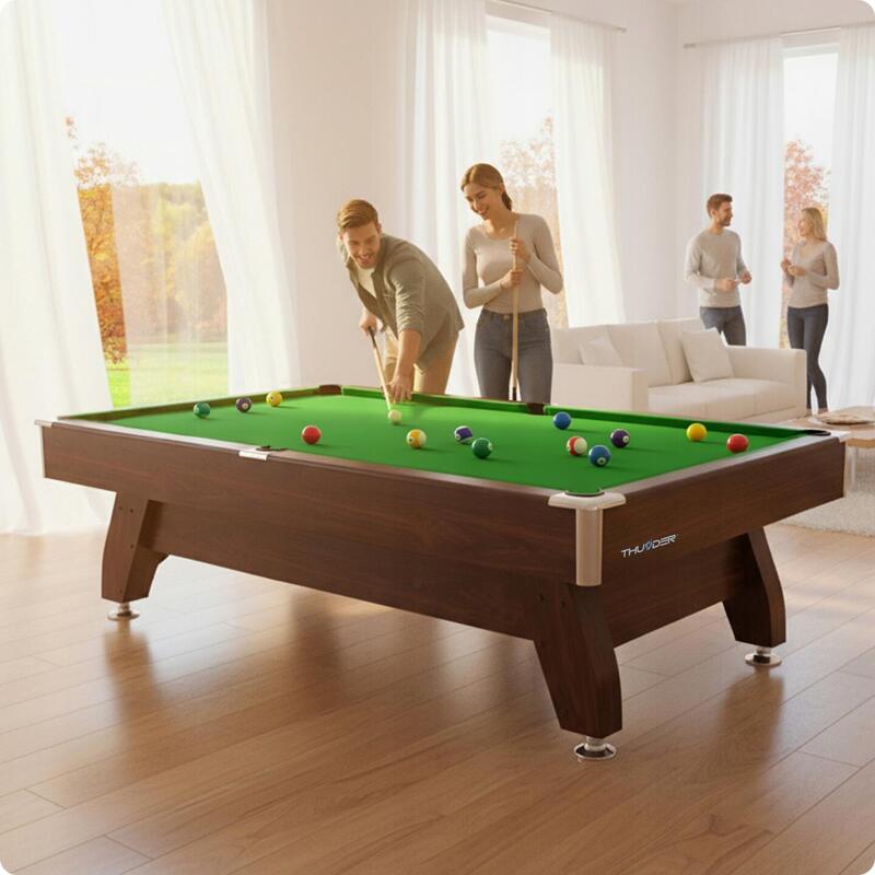 Masă biliard 9ft Thunder, solidă, rezistentă, echipament mare, accesorii