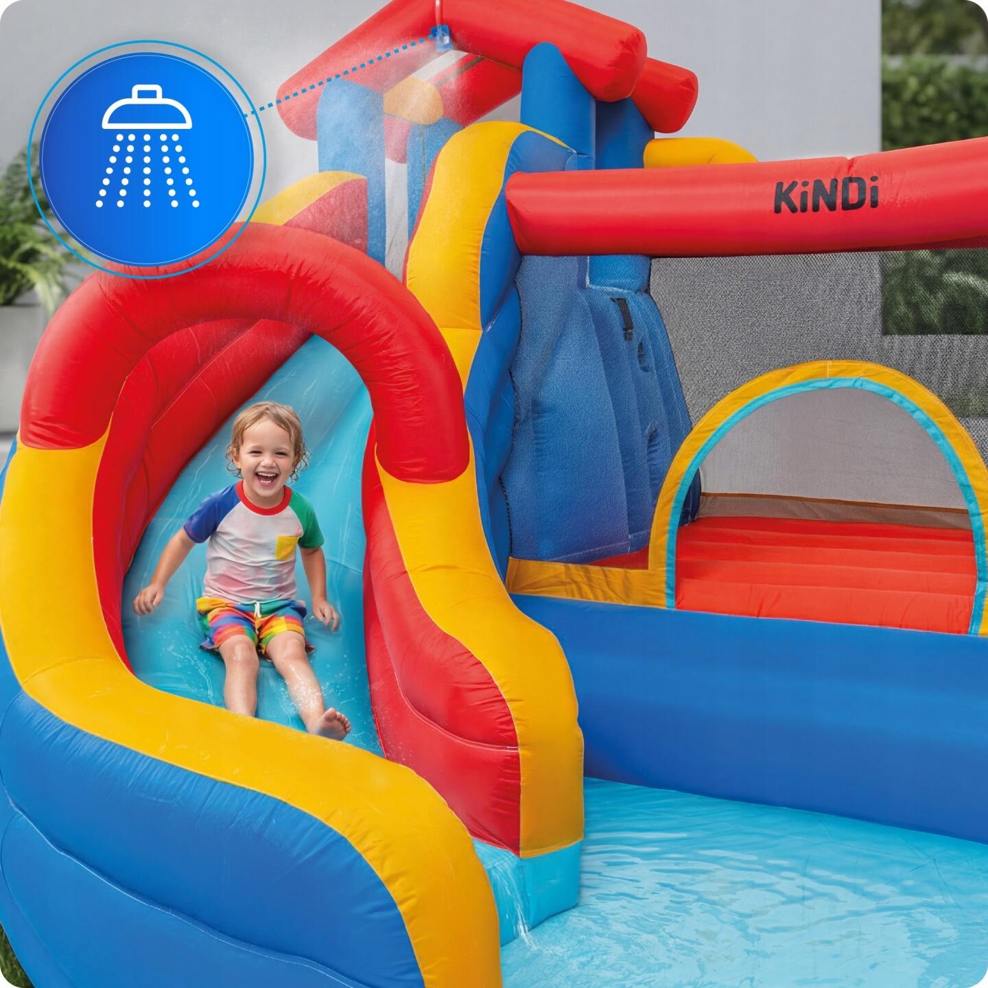 Opblaasbare speeltuin voor in de tuin KiNDi DPZ003 6/7