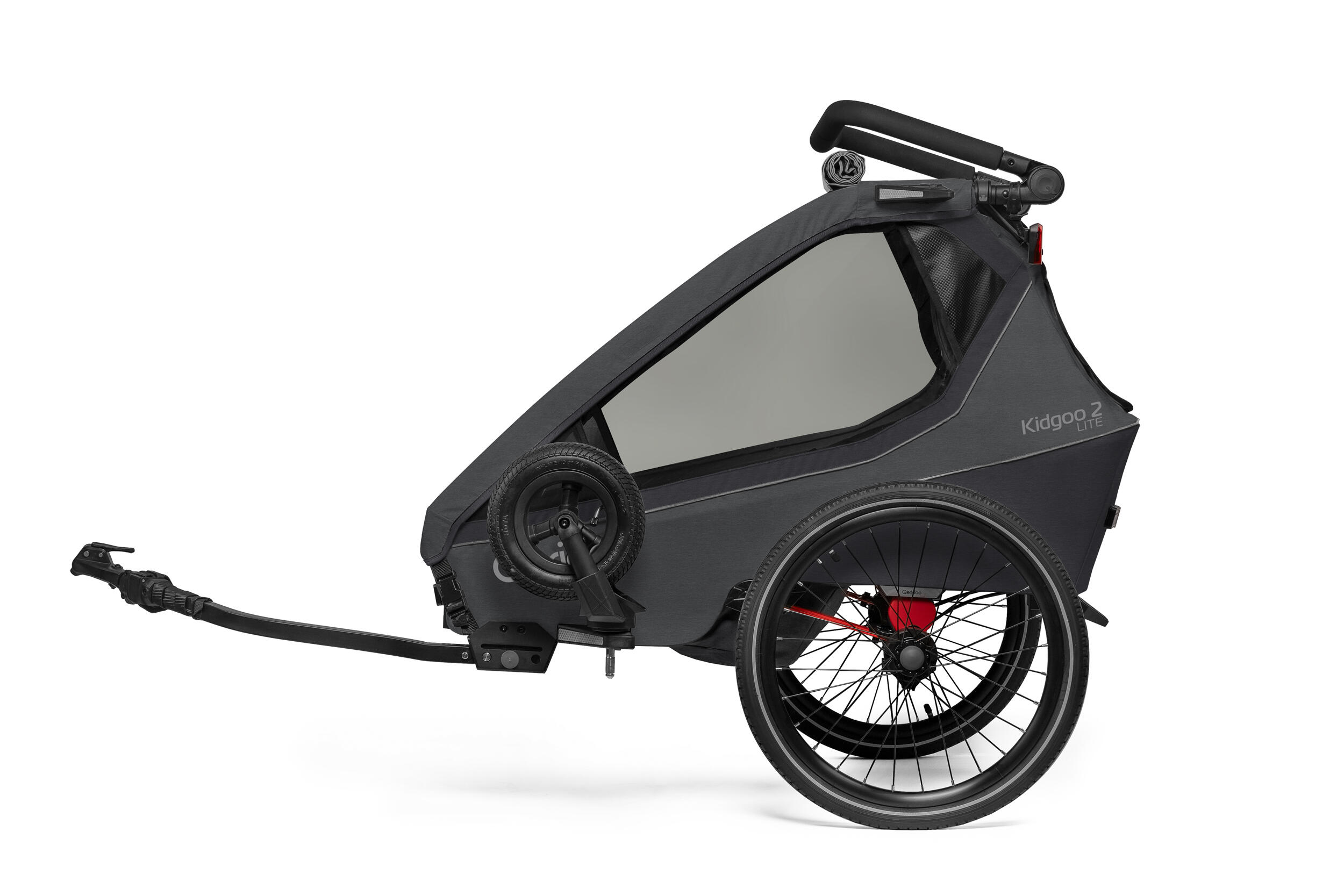 Fahrradanhänger Kidgoo 2 Lite Steel Grey 3/5