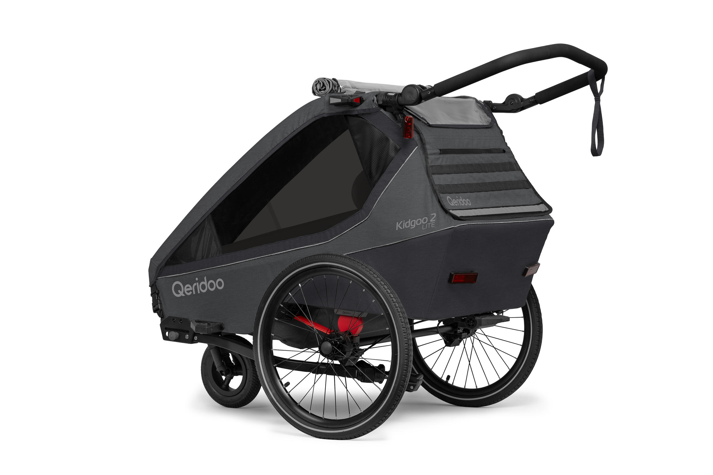 Fahrradanhänger Kidgoo 2 Lite Steel Grey 4/5