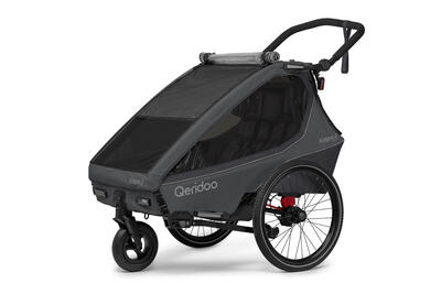 Fietskar kidgoo 2 lite steel grey