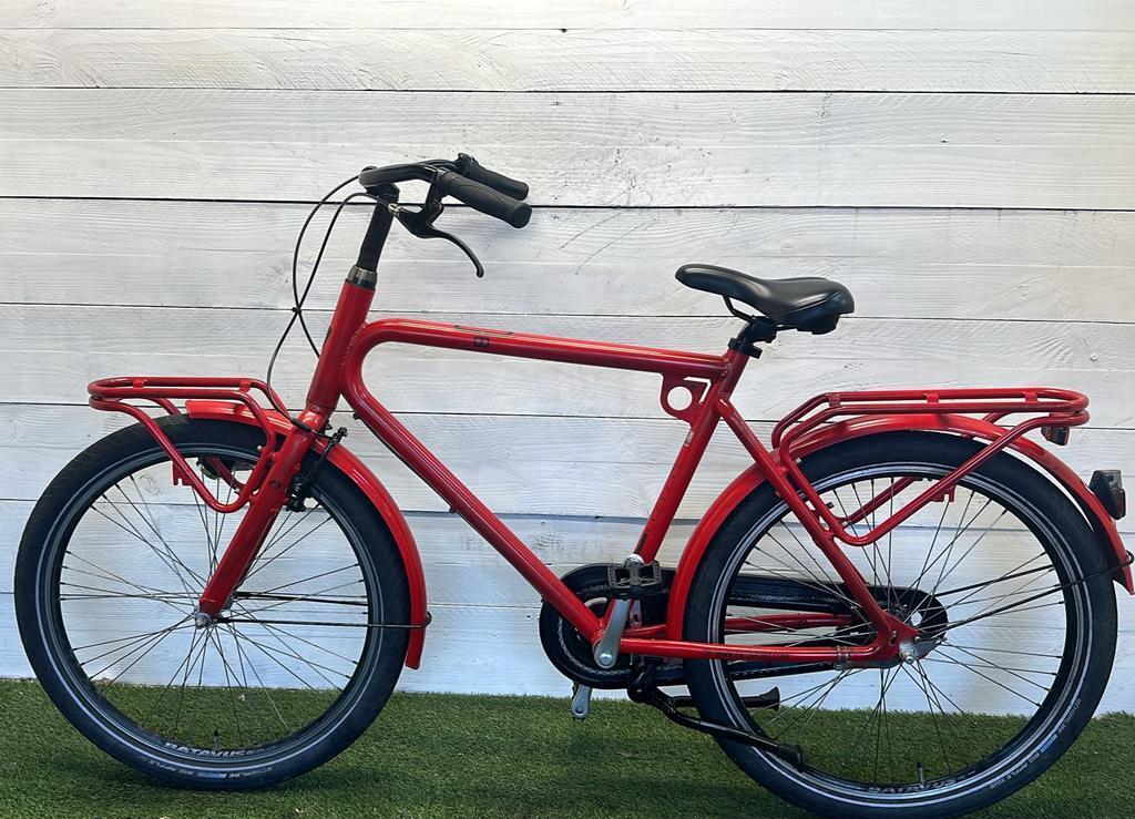 Batavus transport stadsfiets bike, rood 3/3