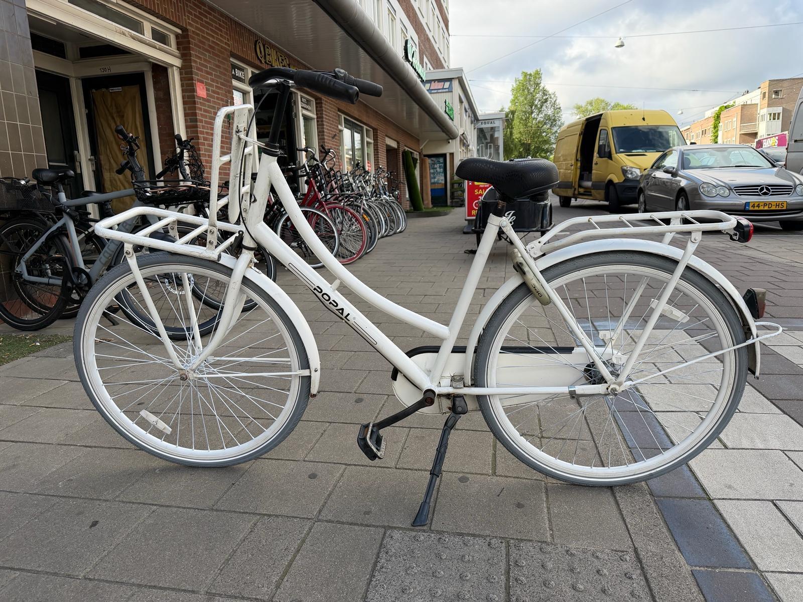 Popal transport stadsfiets bike, wit 3/5