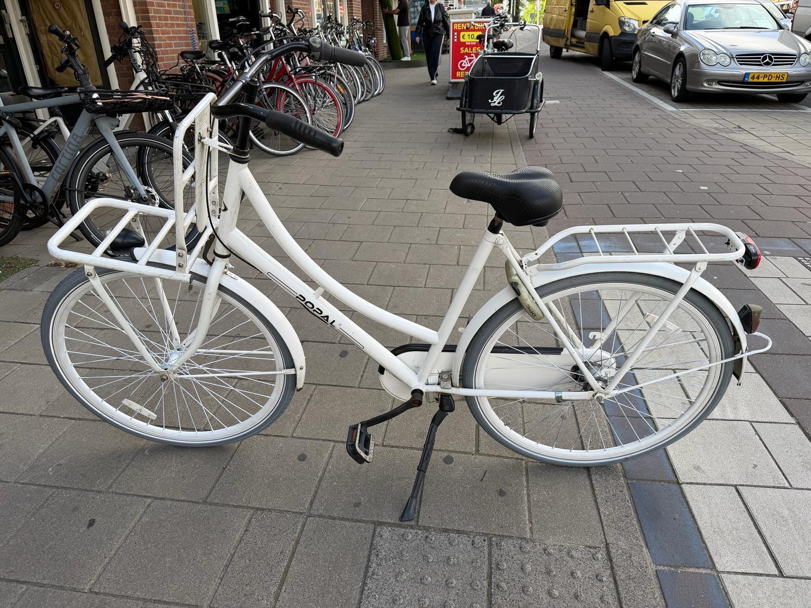 Popal transport stadsfiets bike, wit 2/5