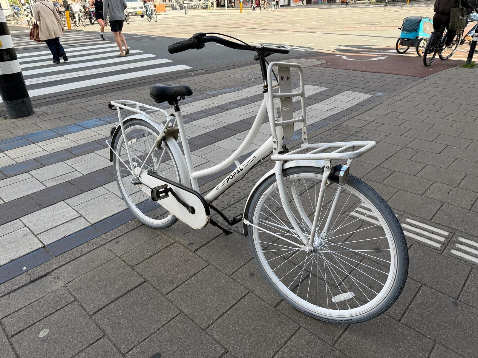 Popal transport stadsfiets bike, wit 4/5