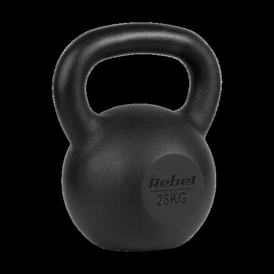 Kettlebell żeliwny 28kg kettle hantel obciążenie odważnik do ćwiczeń Rebel
