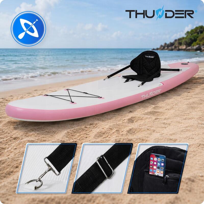 Placă SUP gonflabilă 350 cm THUNDER: stabilă, rezistentă, set cu vâslă