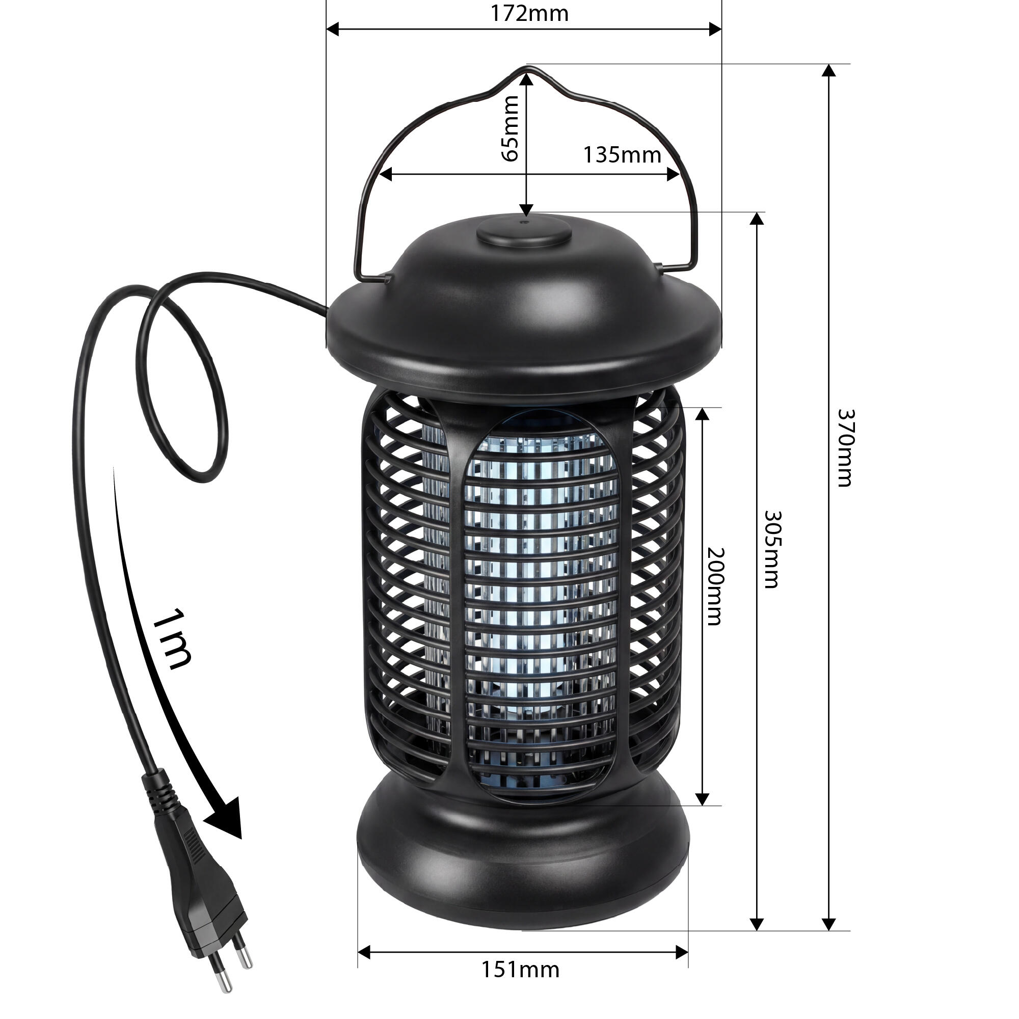 Lampa owadobójcza UV na komary muchy VAYOX IKV-300 20W 60m2 5/7